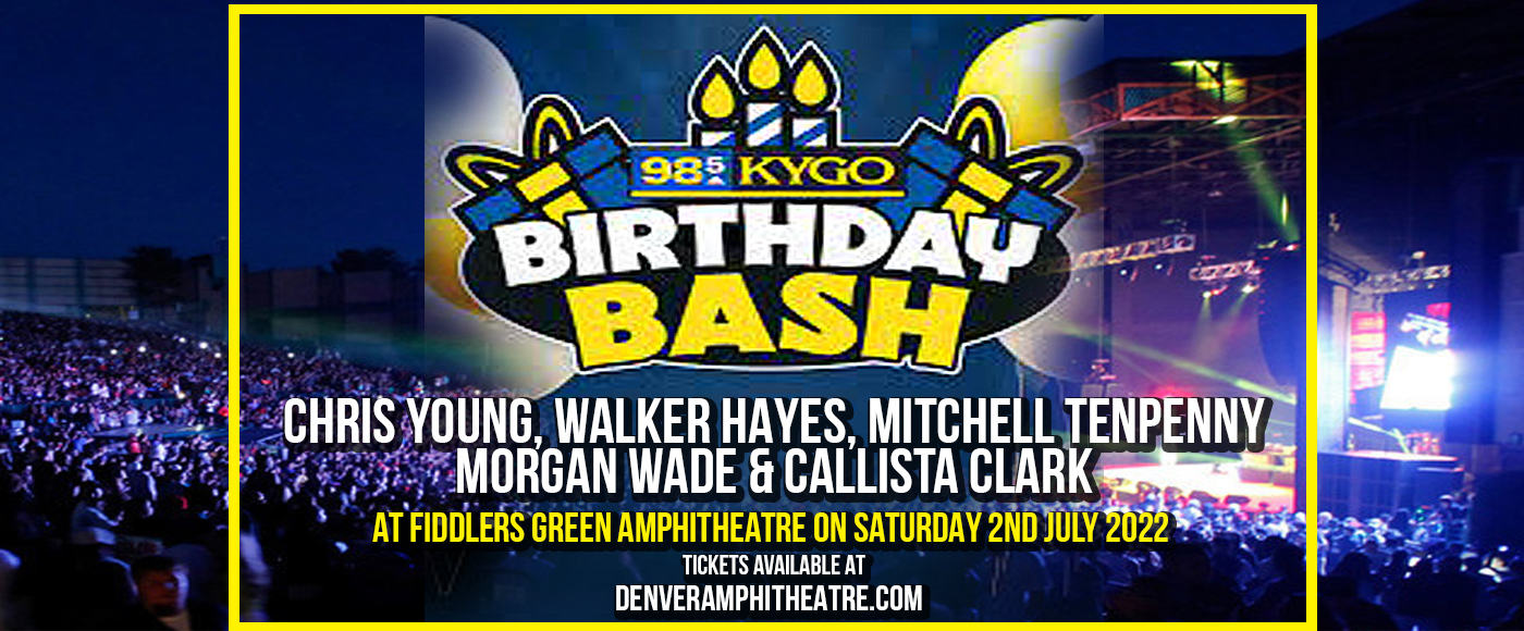 98.5 Kygo Birthday Bash Chris Young, Walker Hayes, Mitchell Tenpenny