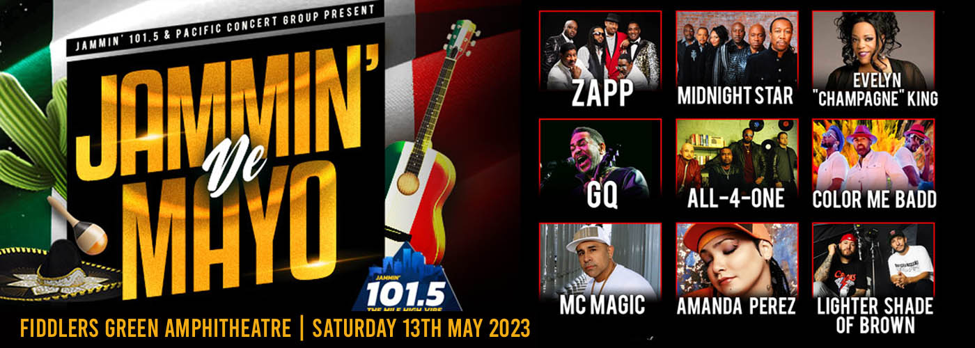 Jammin De Mayo Tickets 13th May Fiddlers Green Amphitheatre